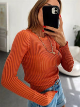 Tossy Sommer-Ripp-Tops mit langen Ärmeln, durchsichtige Oberteile für Damen, lässiges Strick-Ripp-Top, T-Shirt für Damen, Strickpullover, weiß, sexy Oberteile